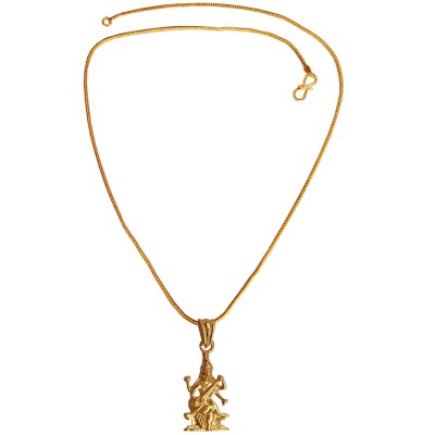 Sarswati Pendant Gold plated Stylish By Menjewell